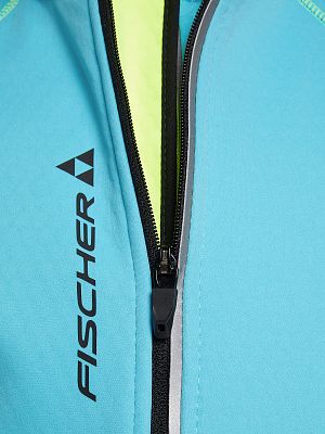 Превью Лыжная куртка Куртка лыжная FISCHER Softshell Warm Jr Бирюзовый